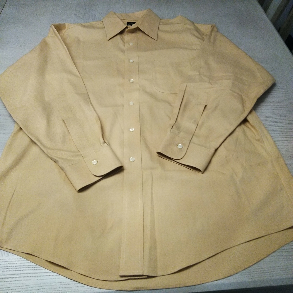 Jos. A. Bank Cream Dress Shirt New Sz 15.5-32 - Picture 3 of 5